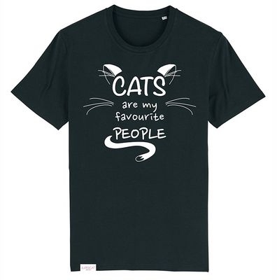 Supercat tshirt unisex Favourite Svart