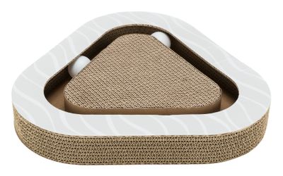 Klösbräda cardboard ljusgrå/randig