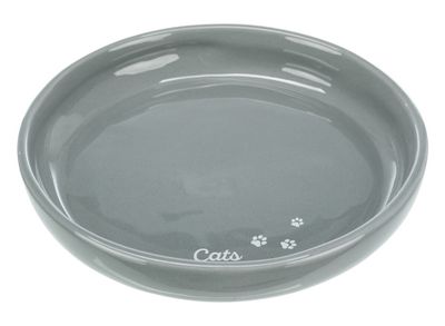 Kattmatskål keramik XL låg kant
