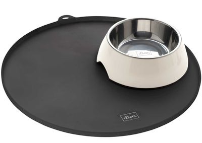 Matskålsunderlägg silikon runt Svart