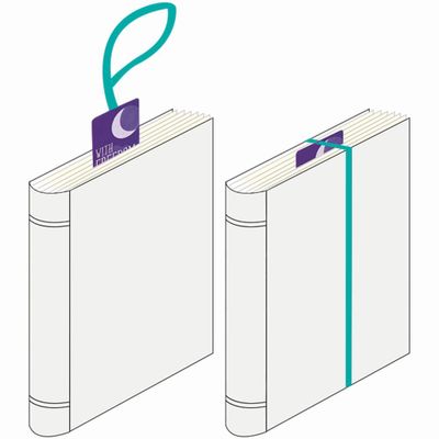 Bokmärke katter LIFE, med elastiskt band