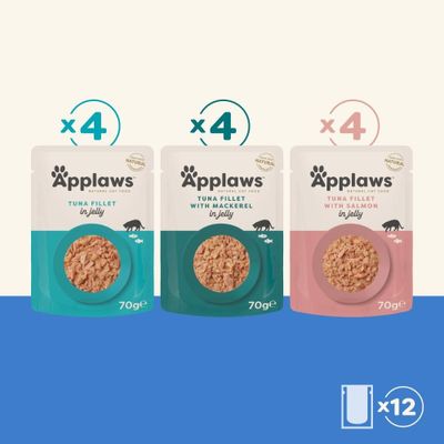 Applaws Fish selection Jelly 12x70g