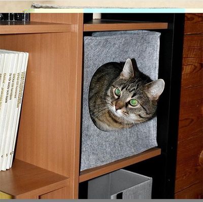 Cat cave Anton grå (passar Expedit och Kallax)