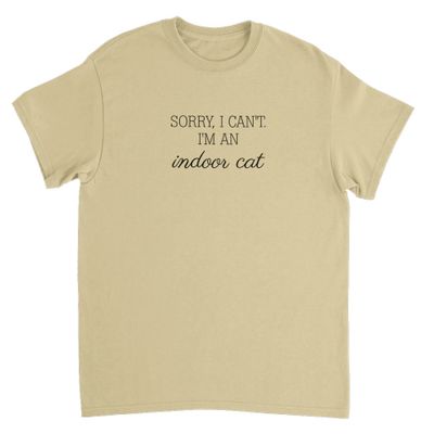 Supercat T shirt med tryck Indoor Cat, 3XL