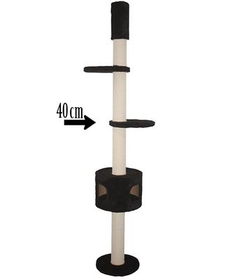 Kattens No.1 hylla utan kant svart 56 cm