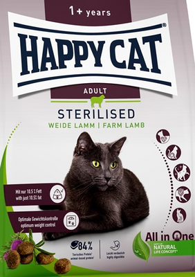 HappyCat Adult sterilised, lamm, 4 kg