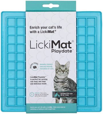 Lickimat Cat ljusblå 20 x 20 cm