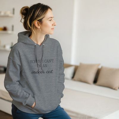 Supercat Hoodie Indoor cat, grå 2XL