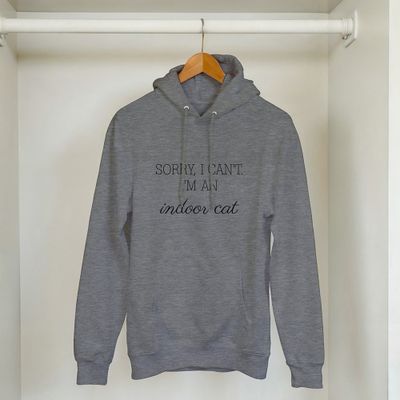 Supercat Hoodie Indoor cat, grå 2XL