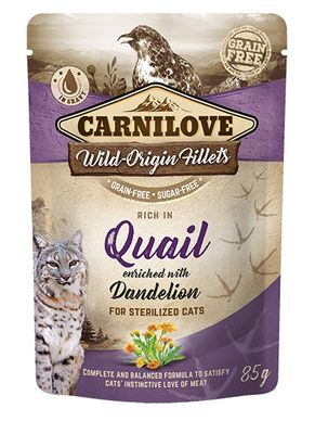 Carnilove Cat Quail with Dandelion 85g