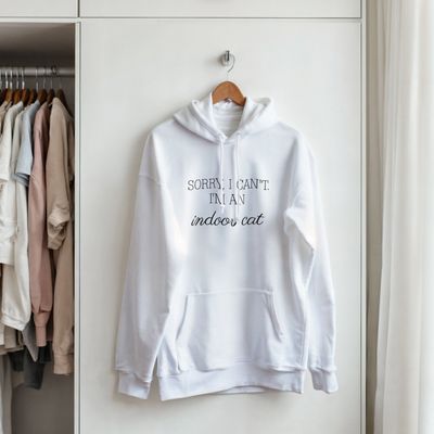 Supercat Hoodie Indoor cat Vit