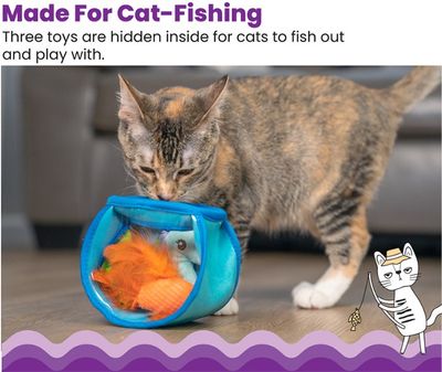 Kattleksak Hide & Seek Fish Bowl