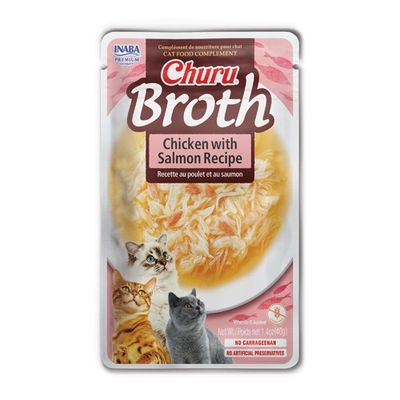 Churu Sidedish Broth med Kyckling och Lax