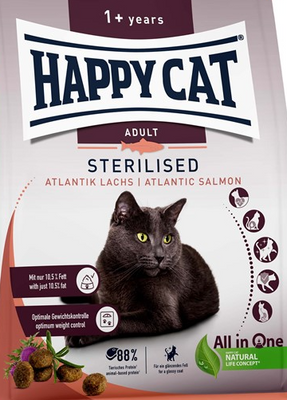 HappyCat Adult sterilised, lax, 4 kg