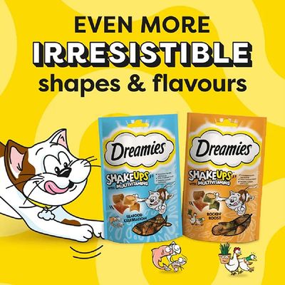 Dreamies Shake-ups Multivitamin Seafood Celebration