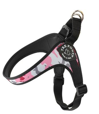 Kattsele Tre Ponti Camouflage Justerbar Rosa