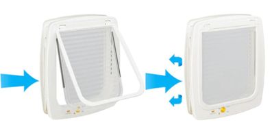 Kattlucka Swing 7 brun magnetlås