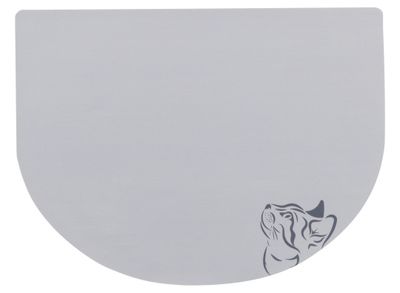 Matskålsunderlägg Kattsiluett beige
