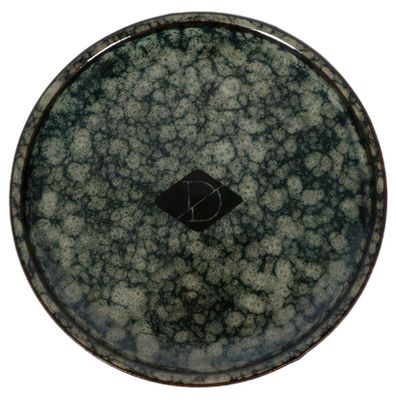 Kattmatskål Fat Green Marble Jasper