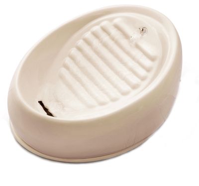 Lucky-Kitty keramik vattenfontän kaffelatte