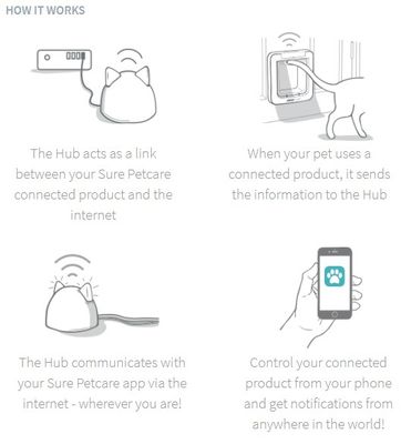 Kattlucka Sureflap CONNECT (med app-styrning)