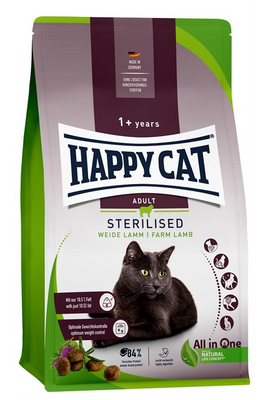 HappyCat Adult sterilised, lamm, 4 kg