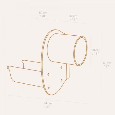 Cosy and Dozy Katthylla CATWALK PLAY Walnut