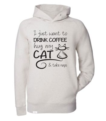 Supercat huvtröja Coffee Ljusgrå