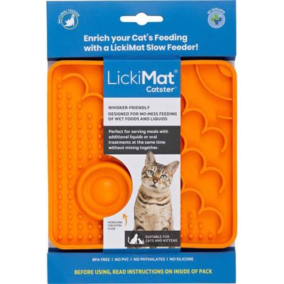LickiMat Classic Catster Orange