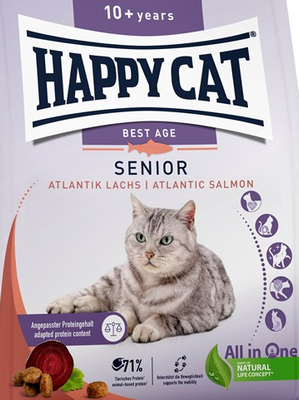 HappyCat Senior, lax, 4 kg
