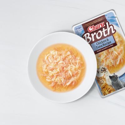 Churu Sidedish Broth med Kyckling och Tonfisk
