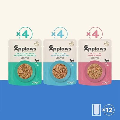 Applaws Fish selection buljong 12x70g