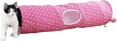 Prasseltunnel Puntino rosa 100 cm