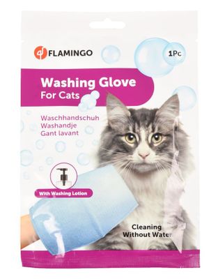 Tvätthandske för katt