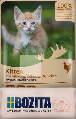 Bozita Kitten mix sås kött & fisk 12x85 g