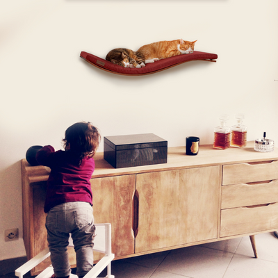 Cosy and Dozy Katthylla CHILL DELUXE Walnut