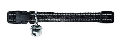 Katthalsband Reflex elastiskt Svart