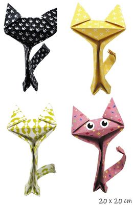 Origami Funny Cats