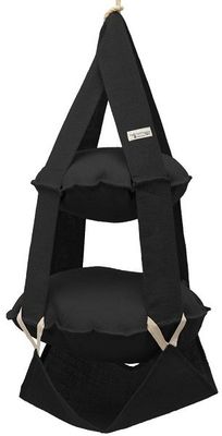 The Cat's Trapeze svart jute - 2 våningar