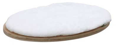 Vägghängd sovhylla vitt tyg