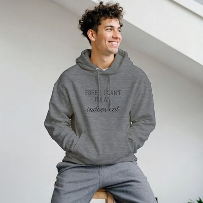 Supercat Hoodie Indoor cat, grå 3XL
