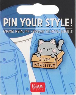 Kitty pin - Stay Pawsitive