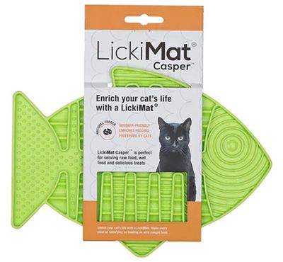 Lickimat Cat FISK grön 22 x 15 cm