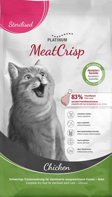 Platinum Cat MeatCrisp Sterilised Chicken 1,5 kg
