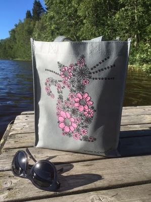 Supercat nice bag Blommiga katten