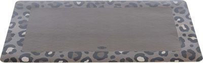 Matskålsunderlägg Leopard, med bård