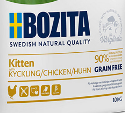 Bozita Kitten Grain Free Chicken 10 kg