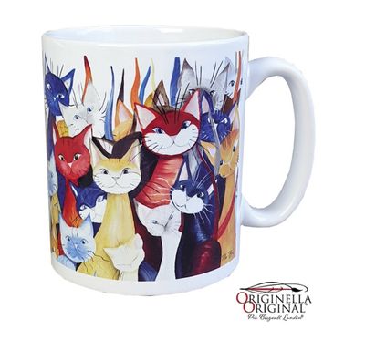 Mugg Mångfald kattmotiv