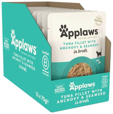 Applaws Tuna fillet with Anchovy & Seaweed 70g