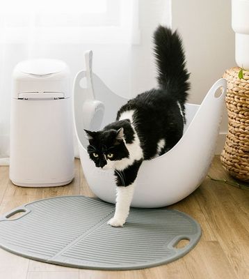 Litter Genie Kattlåda grå